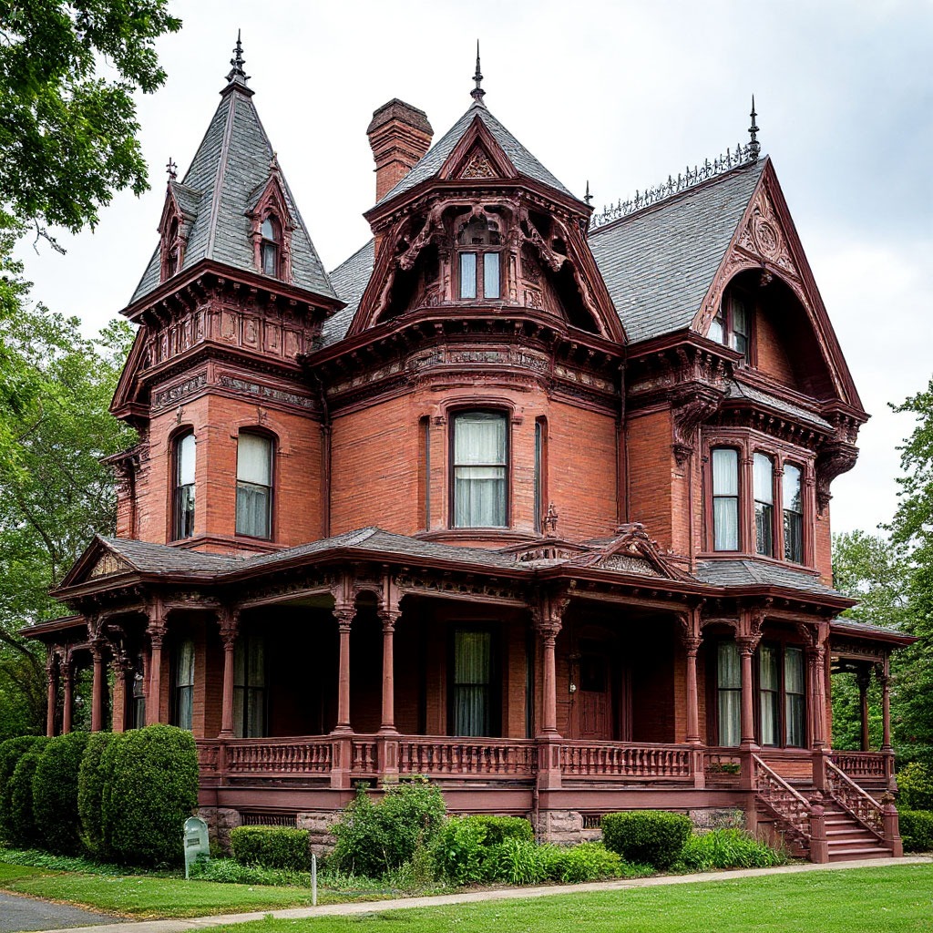 Victorian Architecture Course - Ornate Victorian mansion with Gothic details